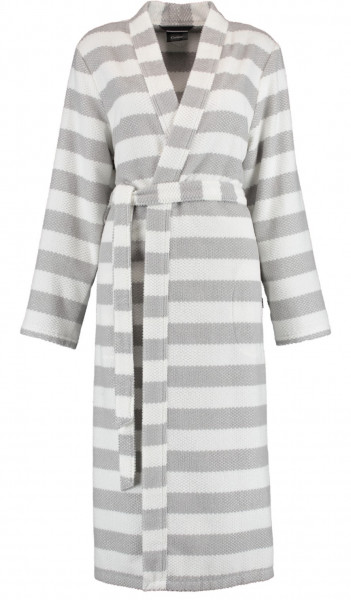 Cawö Damen Bademantel 1241 Kimono silber 120cm