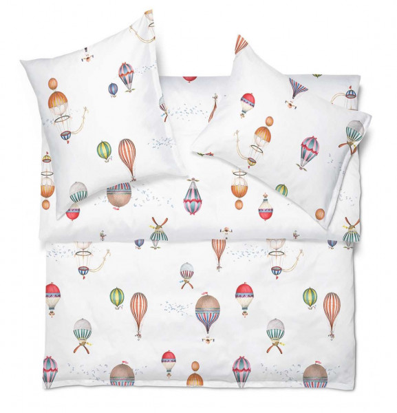 Schlossberg Bettwaesche Bon Voyage blanc Satin Noblesse