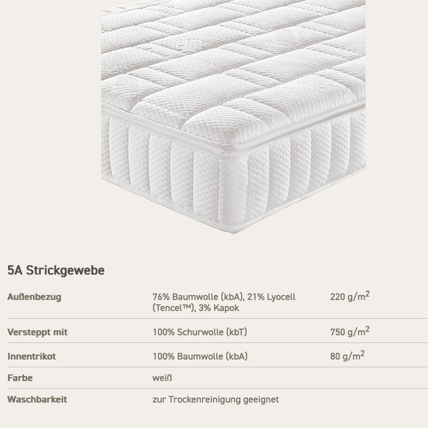 dormiente Natur Pur Seegras Matratze