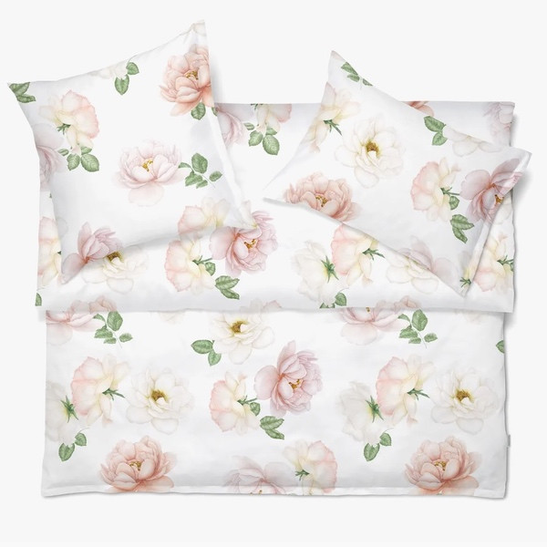 Schlossberg Bettwaesche Satin ROSE