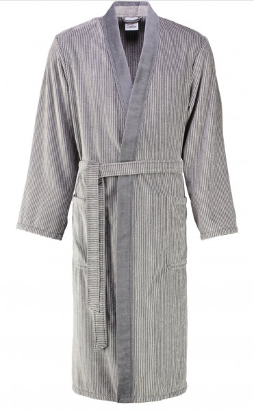 Cawö Herren Bademantel 5840 Kimono stein 125cm