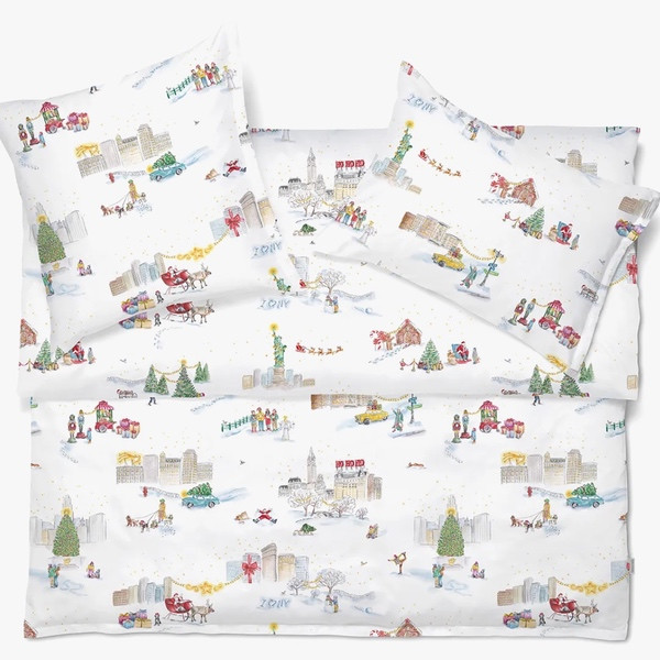 Schlossberg Bettwaesche SANTA IN NY Satin