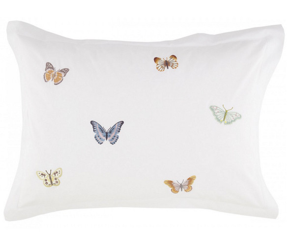 Christian Fischbacher Bettwäsche Butterfly Satin weiss Luxury Nights Serie mit Stickerei