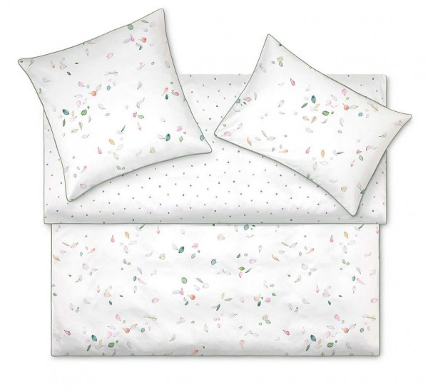 Schlossberg Bettwaesche Belle blanc Satin Noblesse